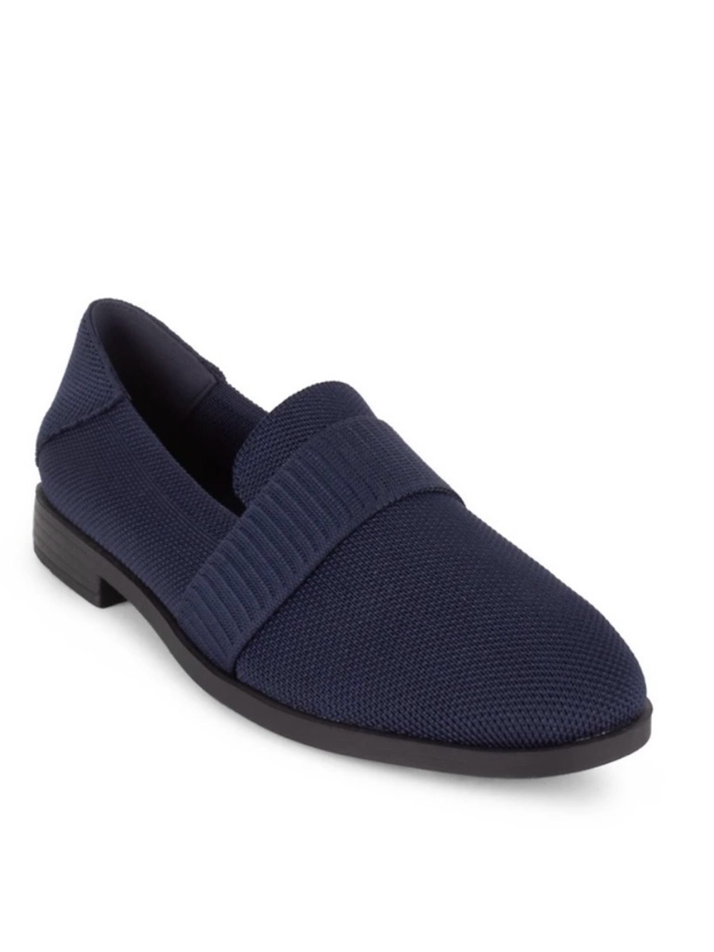 Tahari Women's Mykonos Knit Slip-On Loafers. Navy Blue. Size 10